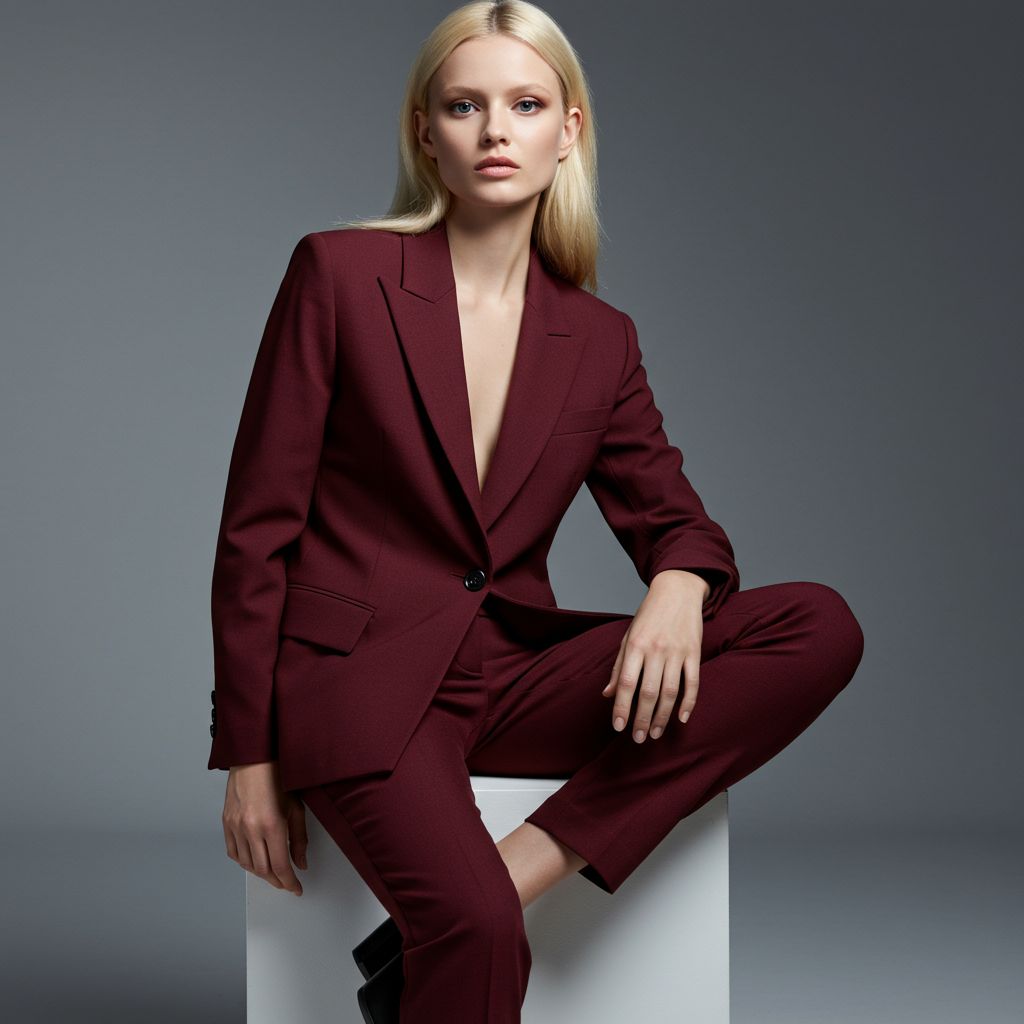 Costum Burgundy - Gentleman Style