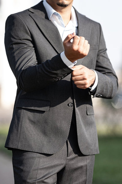 Costum Charcoal in 3 Piese - Gentleman Style