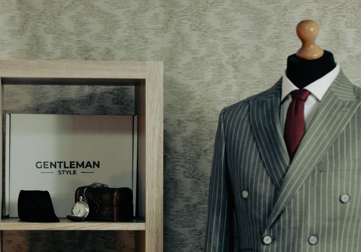 Costum Double Breasted - Gri - Gentleman Style