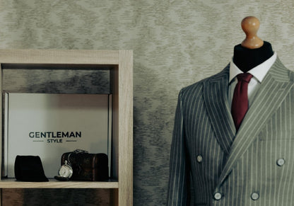 Costum Double Breasted - Gri - Gentleman Style