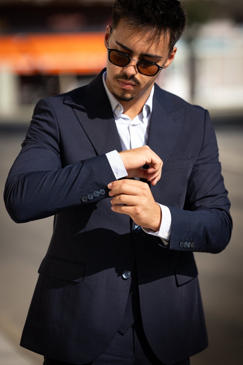 Costum Navy Blue in 3 Piese - Gentleman Style