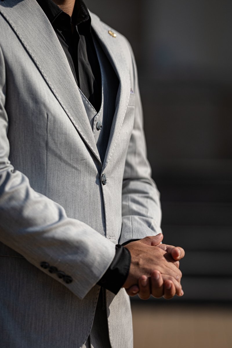 Costum Smoke in 3 Piese - Gentleman Style