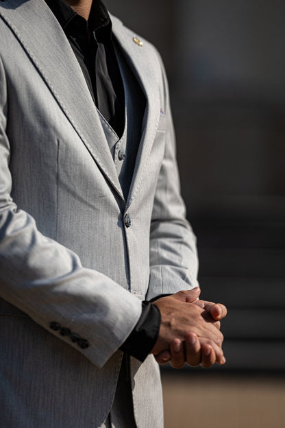 Costum Smoke in 3 Piese - Gentleman Style