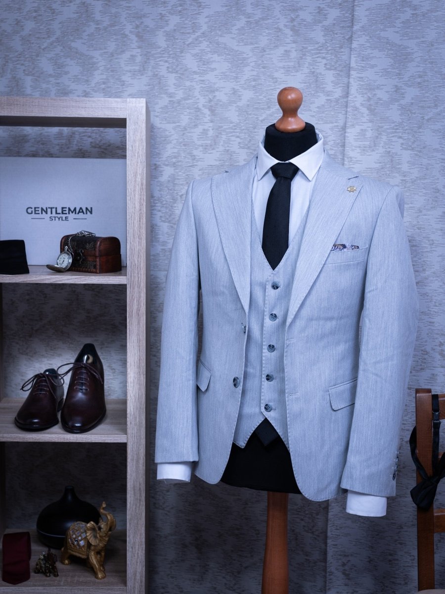 Costum Smoke in 3 Piese - Gentleman Style