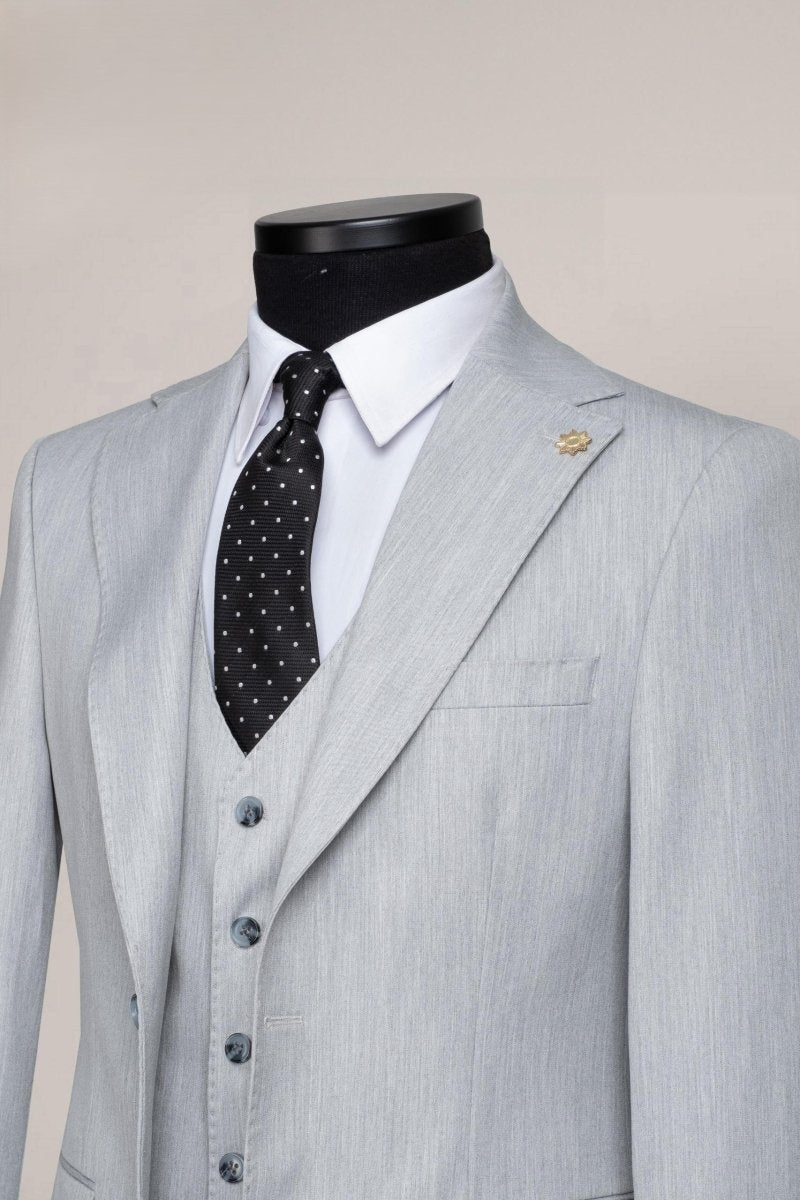 Costum Smoke in 3 Piese - Gentleman Style