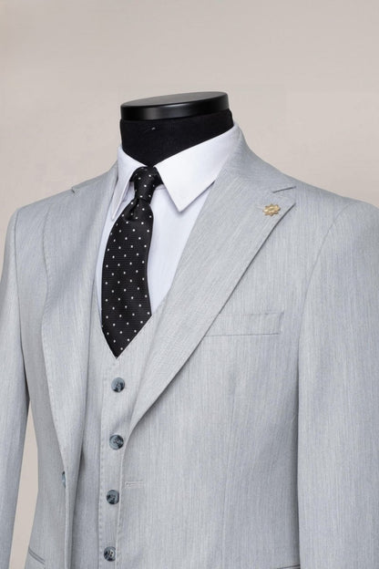 Costum Smoke in 3 Piese - Gentleman Style