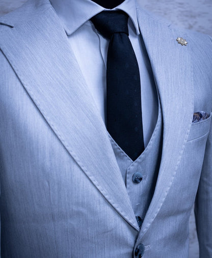Costum Smoke in 3 Piese - Gentleman Style