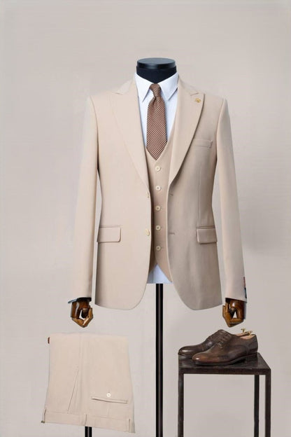 Costum Tan in 3 piese - Gentleman Style