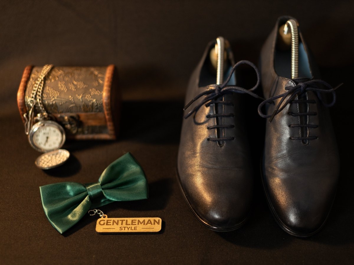 Pantofi Azure din piele - Gentleman Style