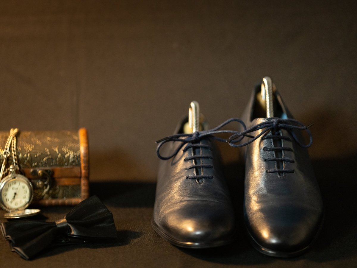 Pantofi Azure din piele - Gentleman Style